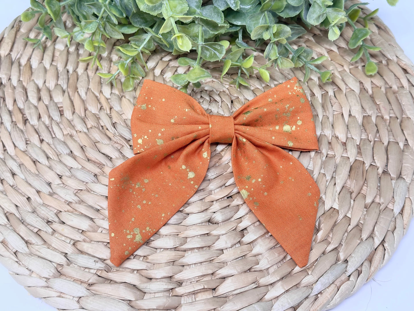 Orange with Fold Splatter