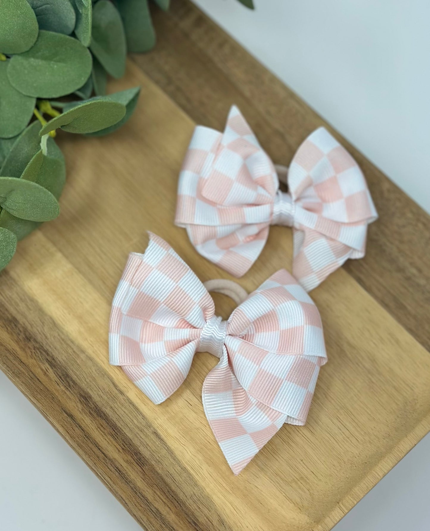 Pink and White Checkered