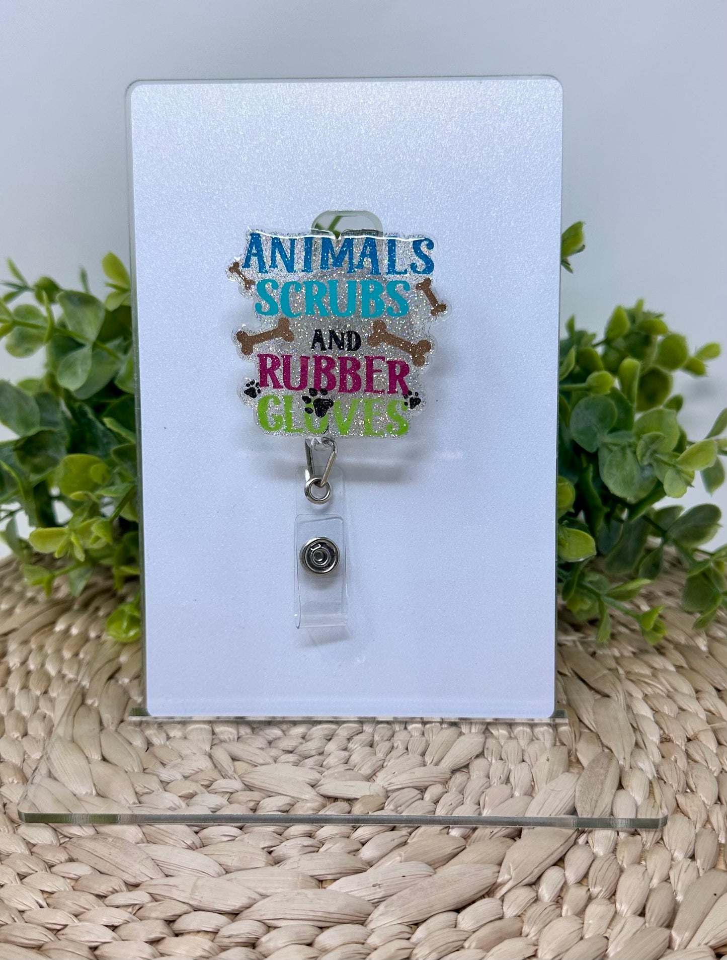 Animals Scrubs and Rubber Gloves