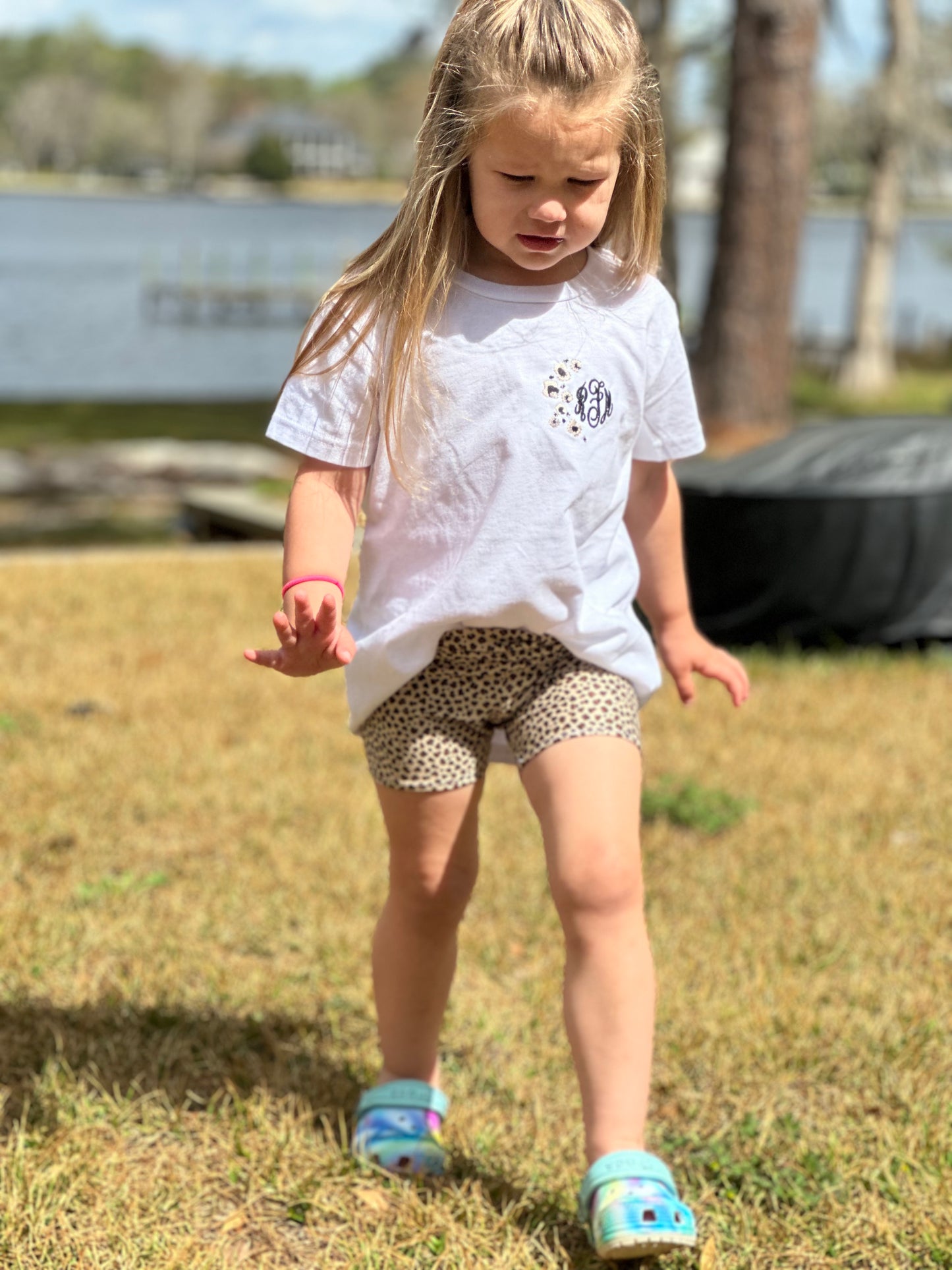 Leopard Monogram Tee