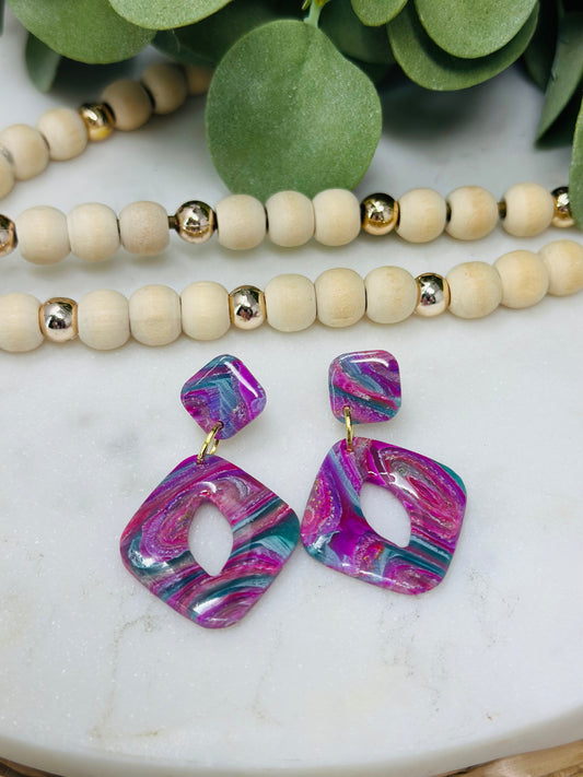 Marbled Teal and Purple