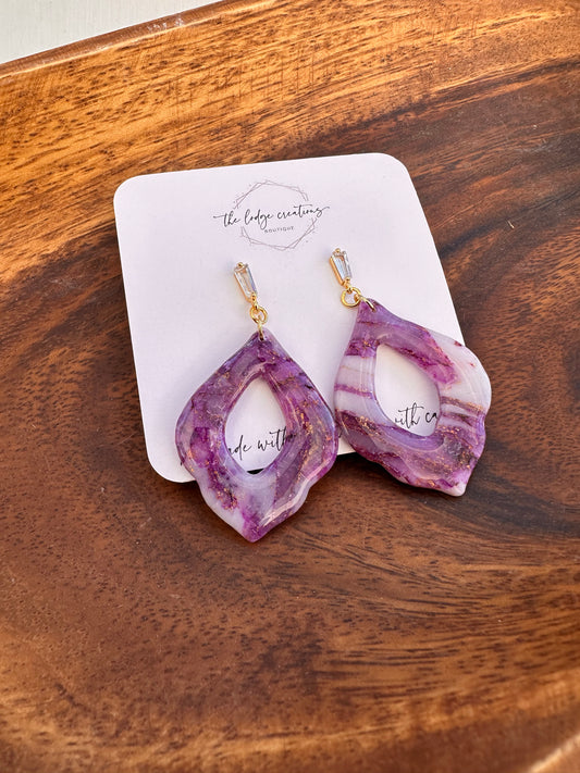 Amethyst inspired Dangles