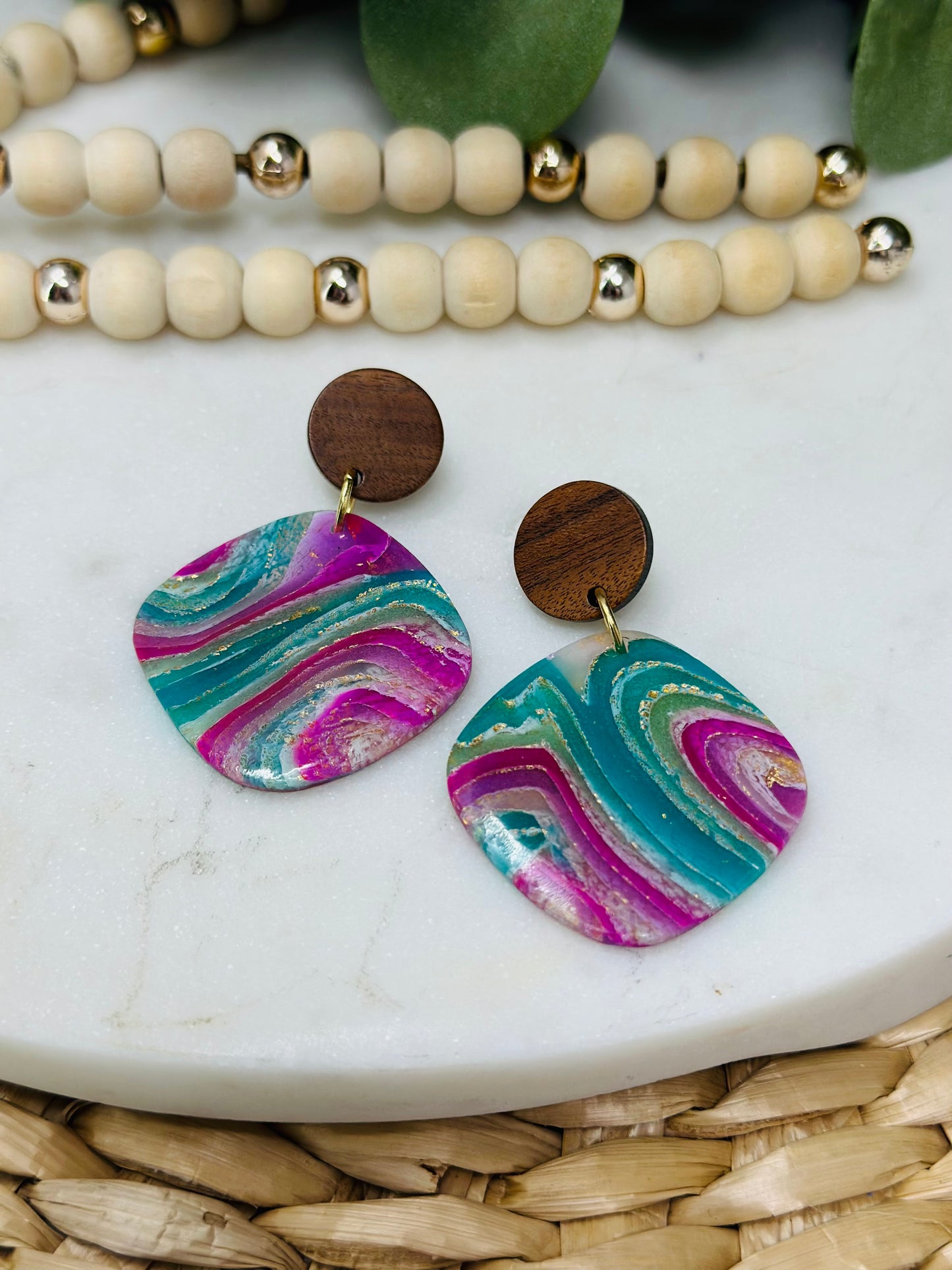 Purple and Green Agate