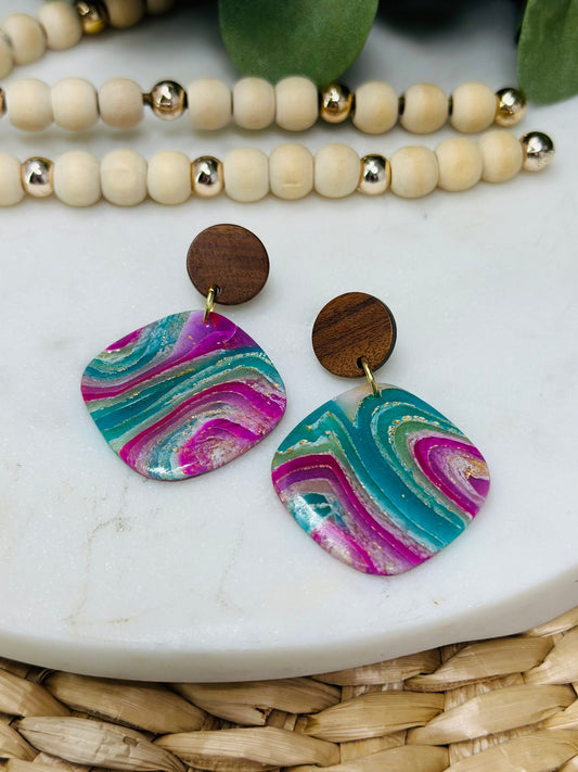 Purple and Green Agate