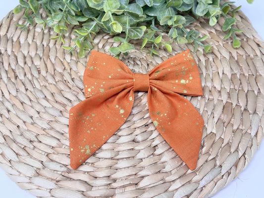 Orange with Fold Splatter