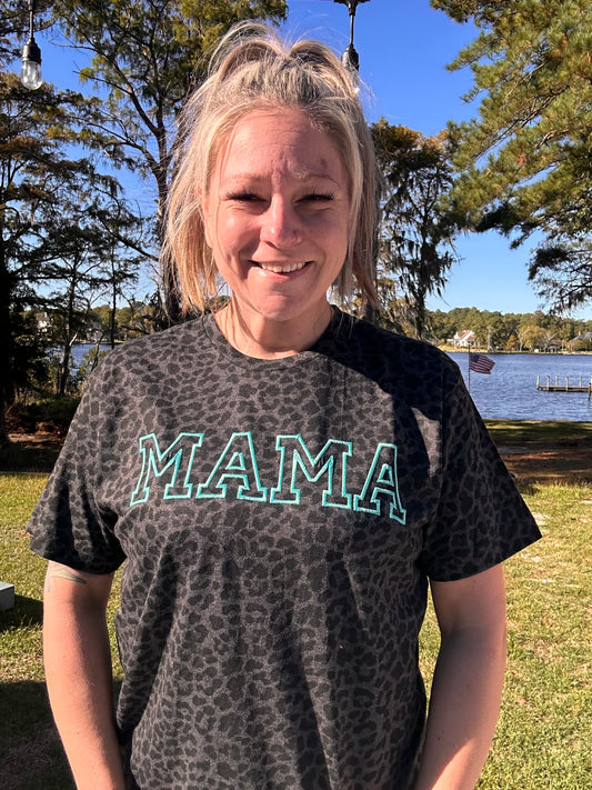 Mama and Mini Matching Leopard Tee's