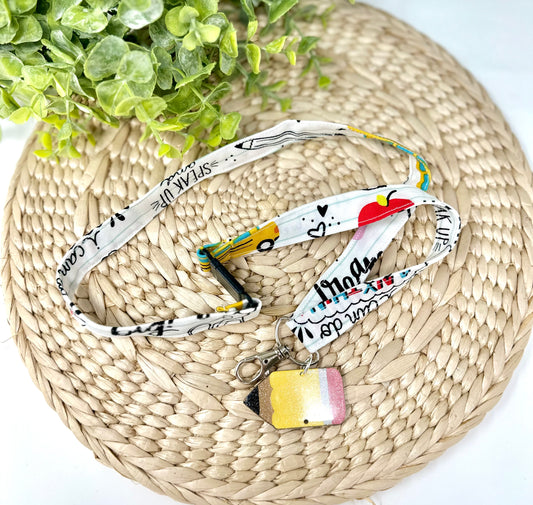 Fabric Lanyard with Acrylic