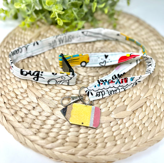 Fabric Lanyard with Acrylic