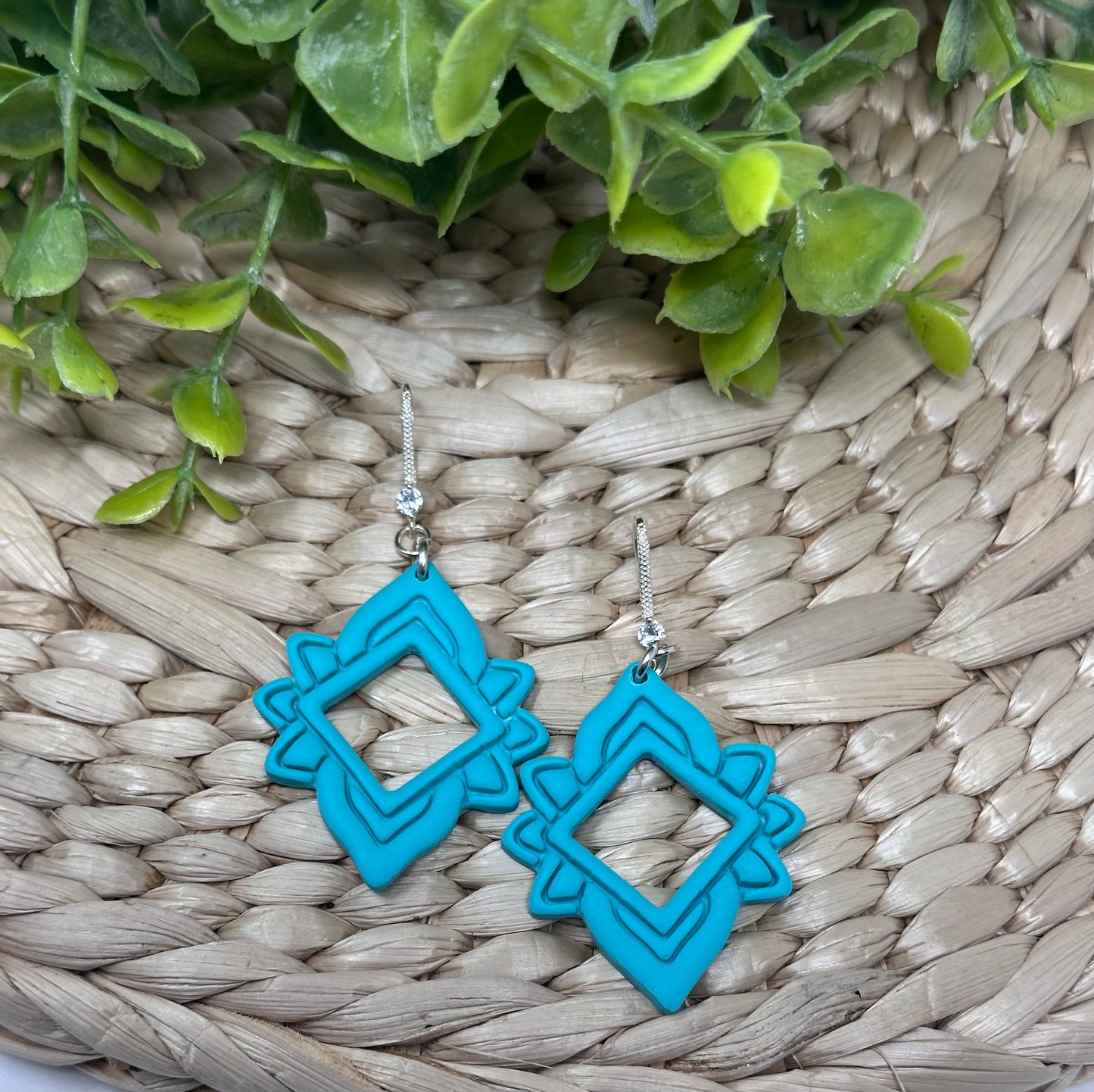 Diamond Imprint Dangles