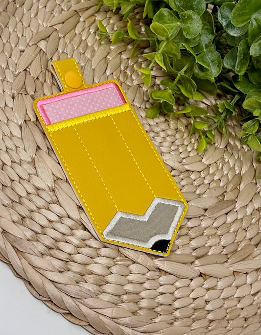 Personalized Pencil Teacher ID Holder