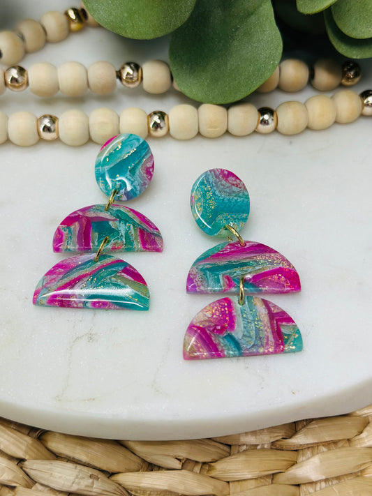 Purple and Green Agate