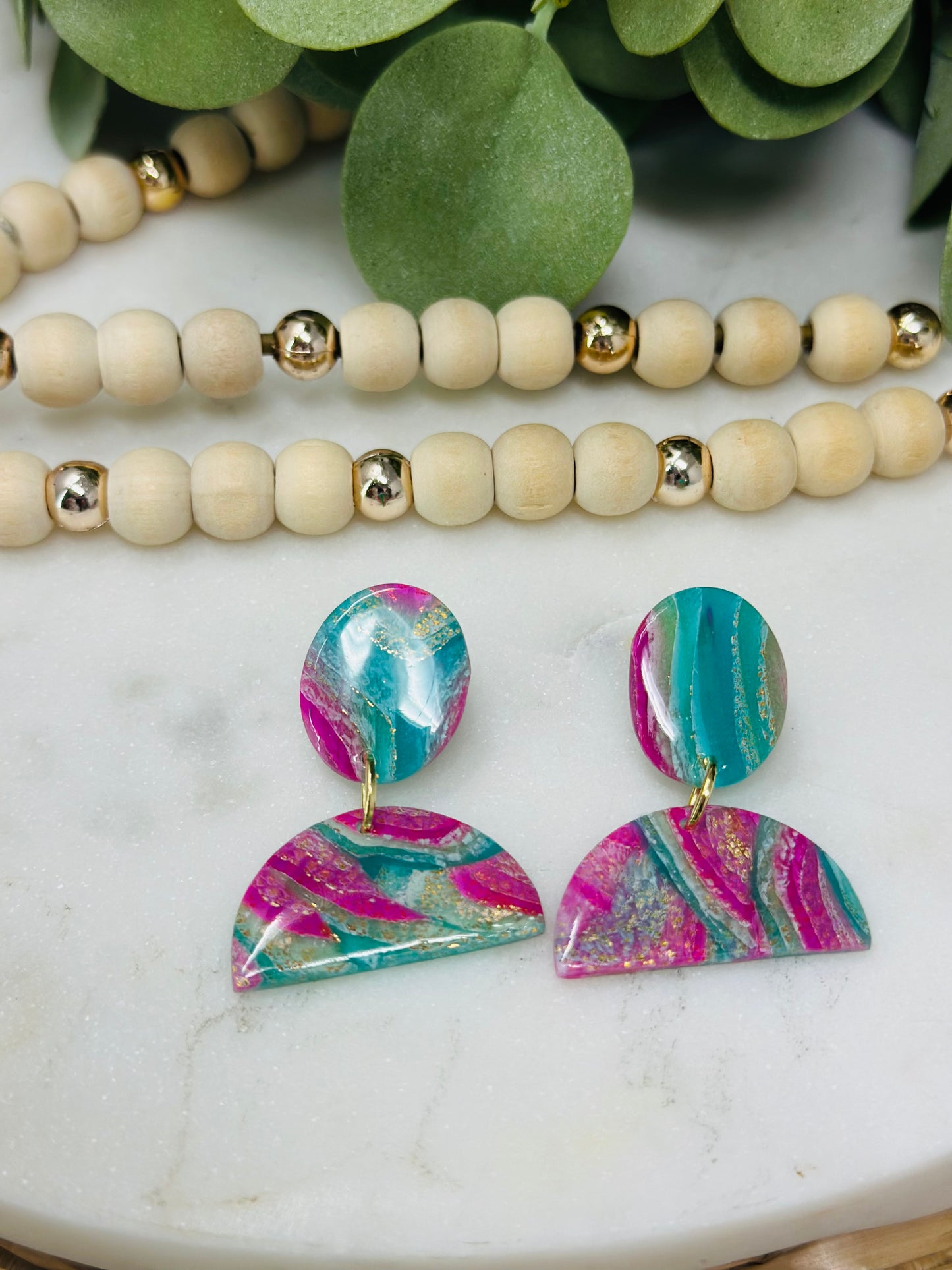 Purple and Green Agate