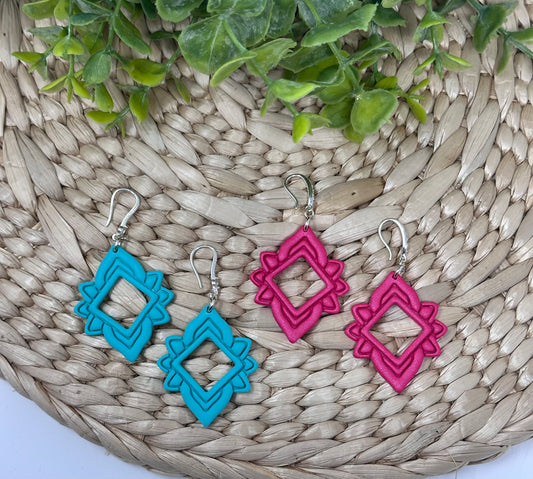 Diamond Imprint Dangles