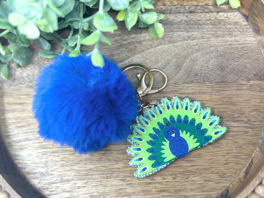 Peacock Keychain