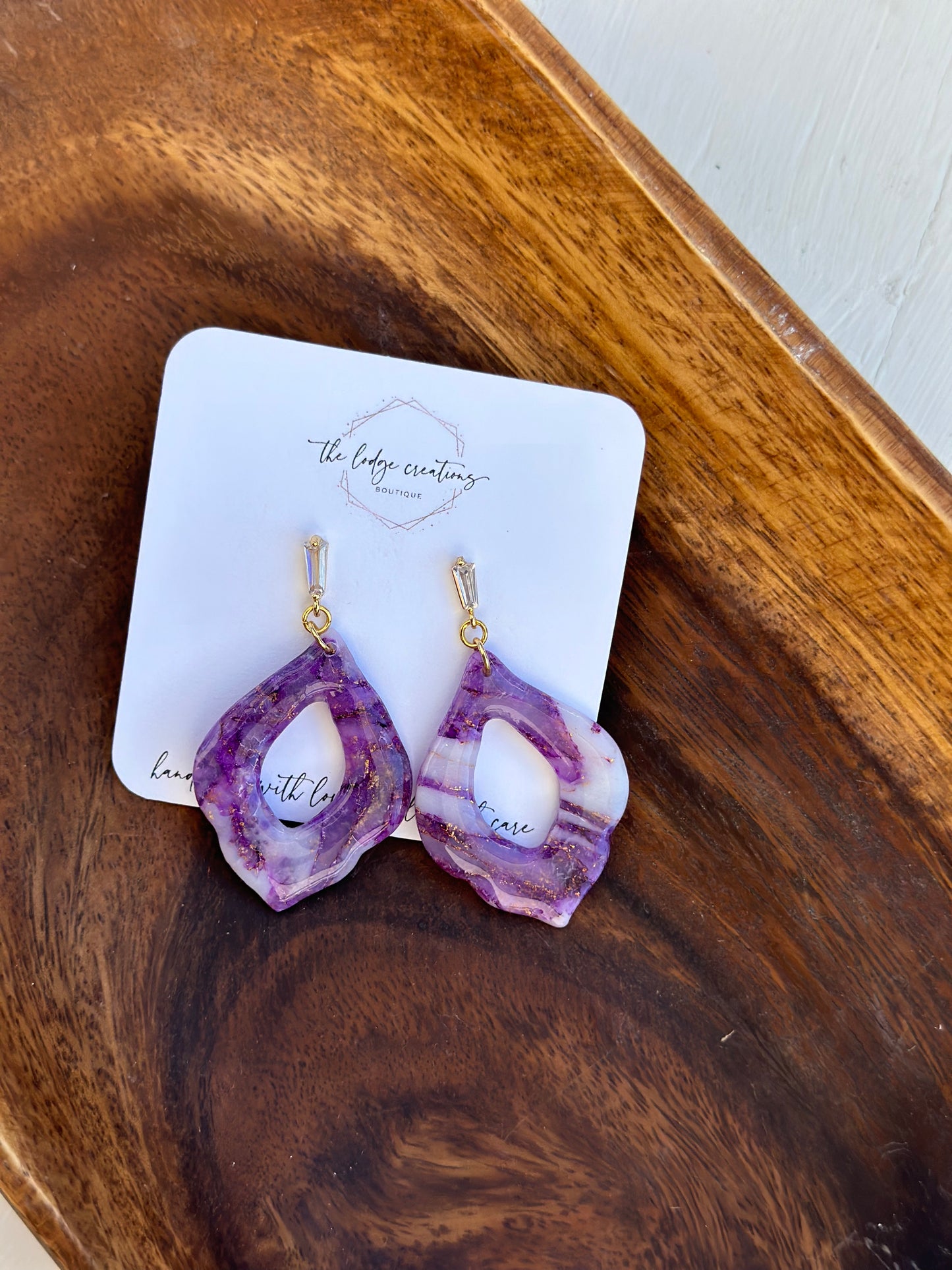 Amethyst inspired Dangles