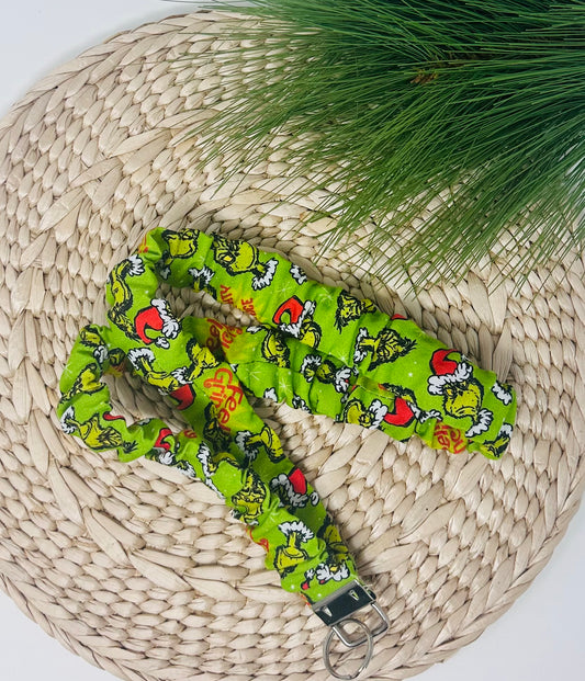 Grinchy Scrunchy Lanyard