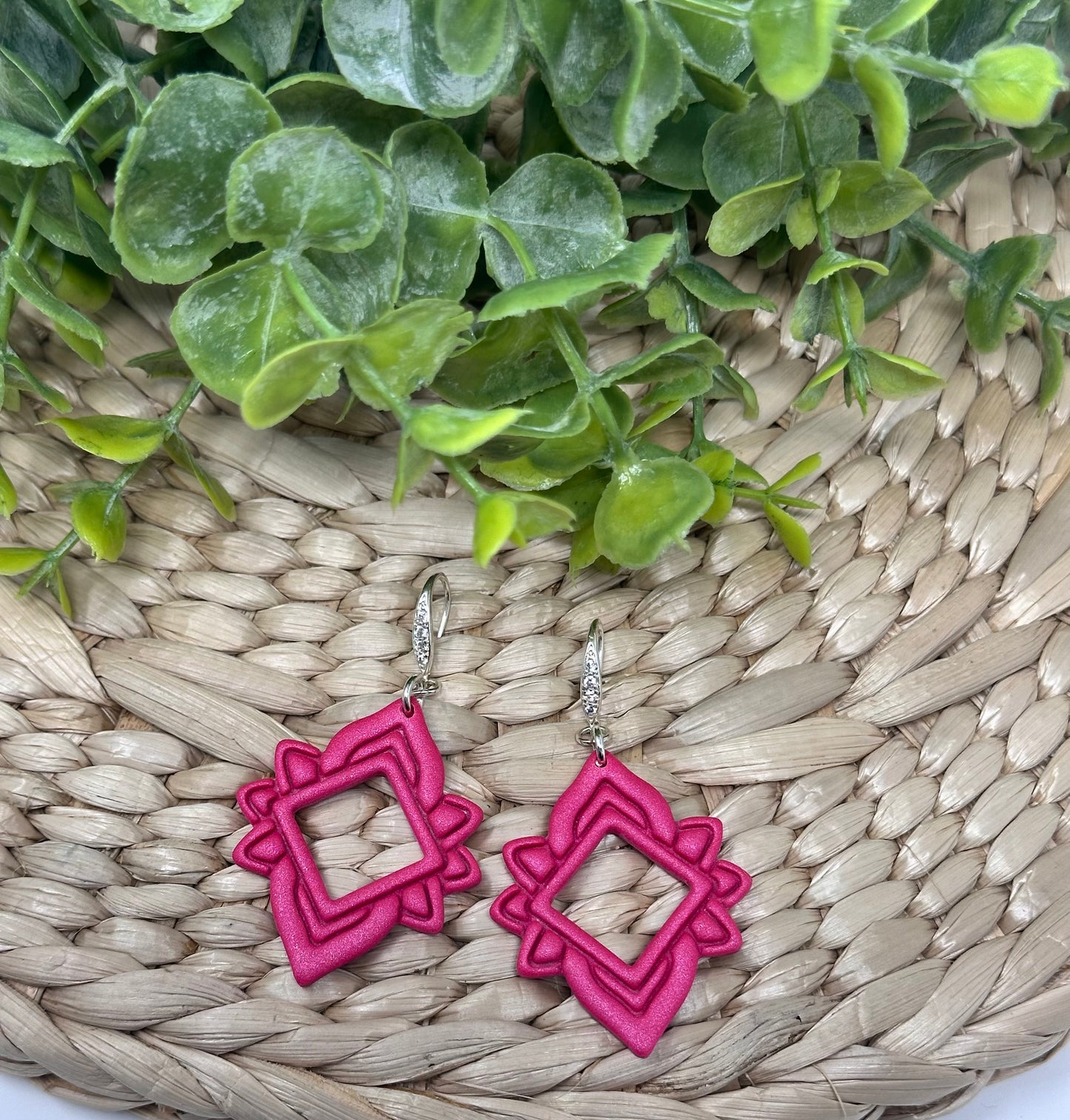 Diamond Imprint Dangles