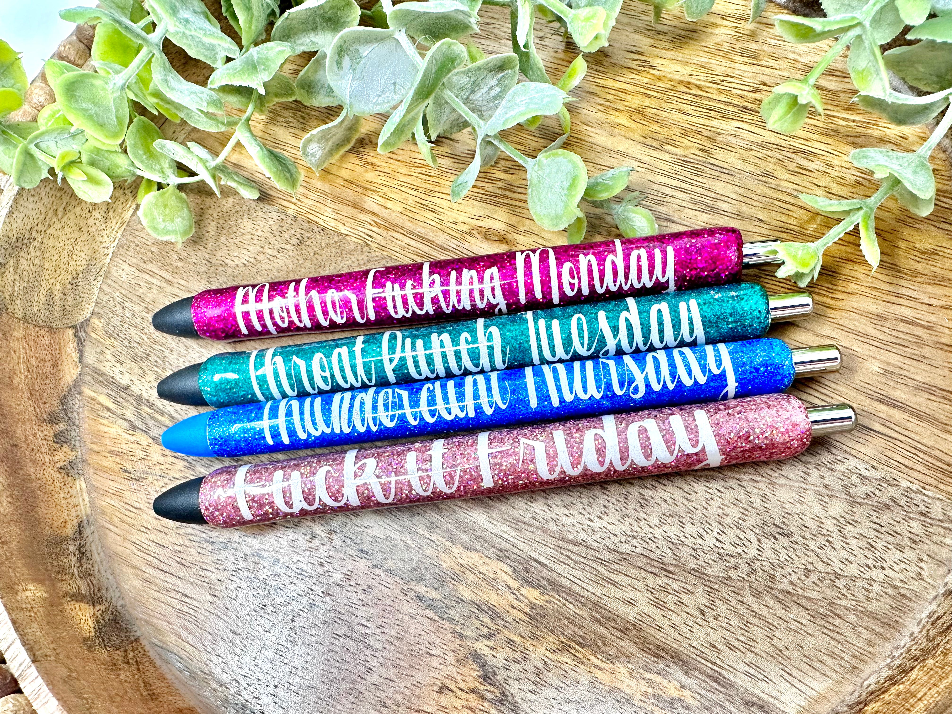 Weekday Potty Mouth Pens – The Lodge Creations