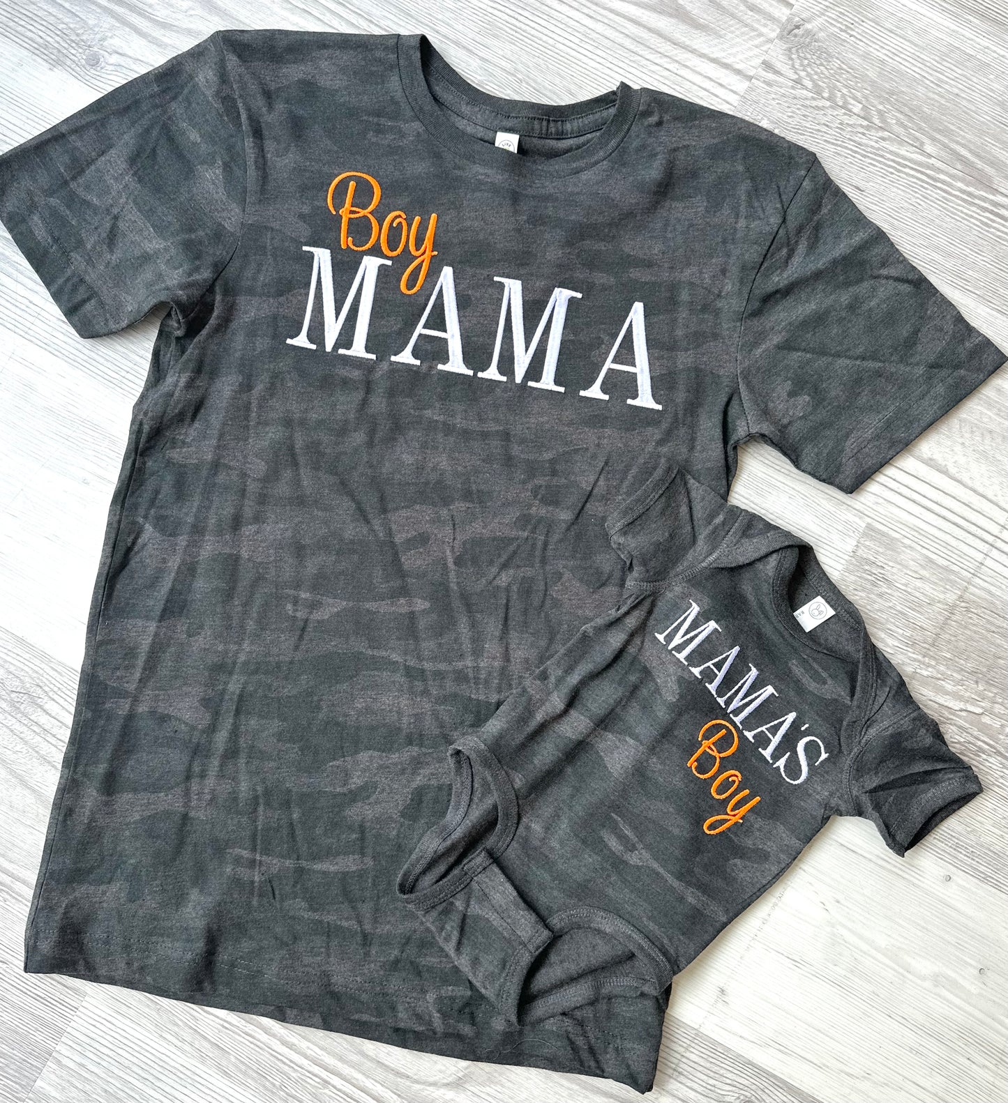 Camo Boy Mama/Mama's Boy Matching Tee's