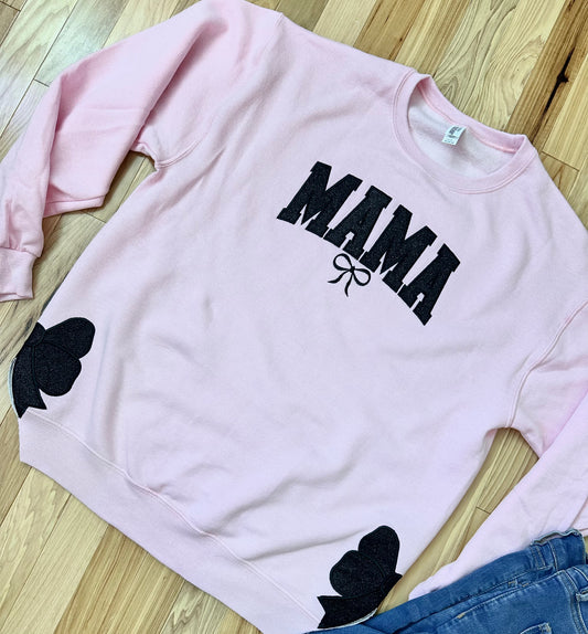 Pink Side Bow Mama Crew
