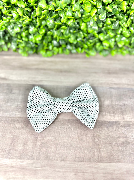 White with Black Dots