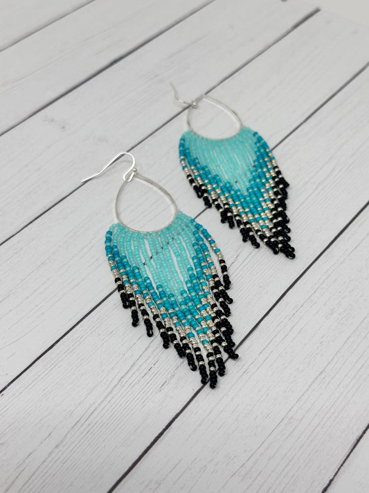 Turquoise Beaded Earrings