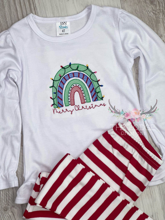 Merry Christmas Embroidered Shirt