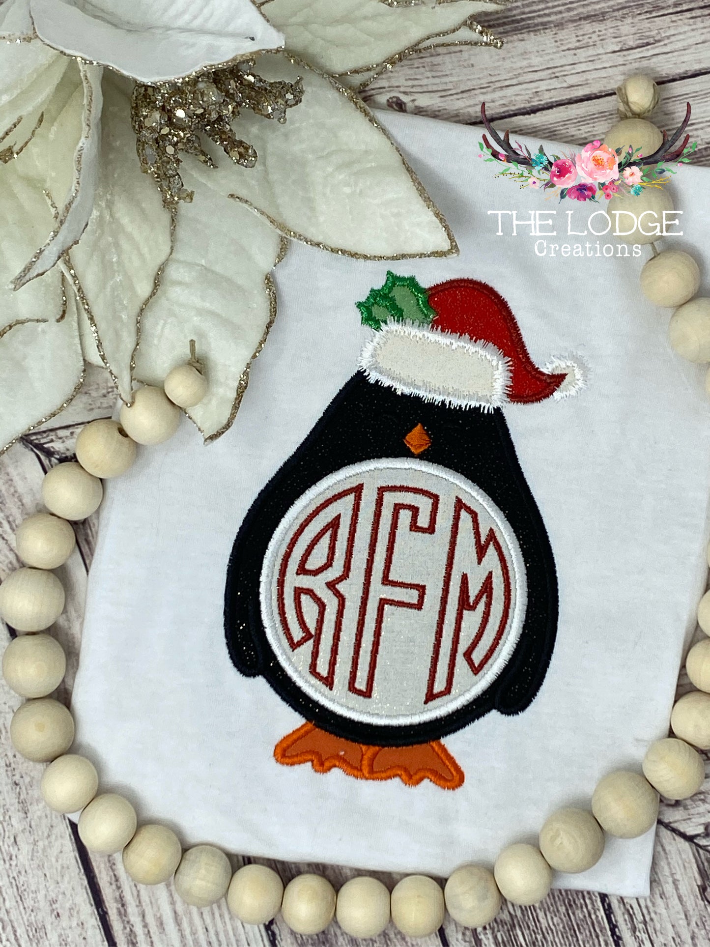 Monogram Penguin Appliqué