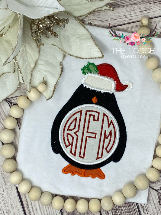 Monogram Penguin Appliqué