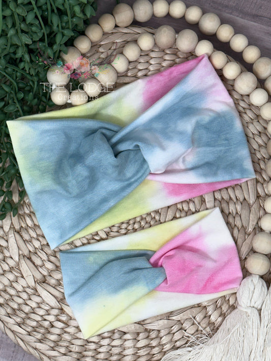 Tie Dye Mommy and Me Twist headbands