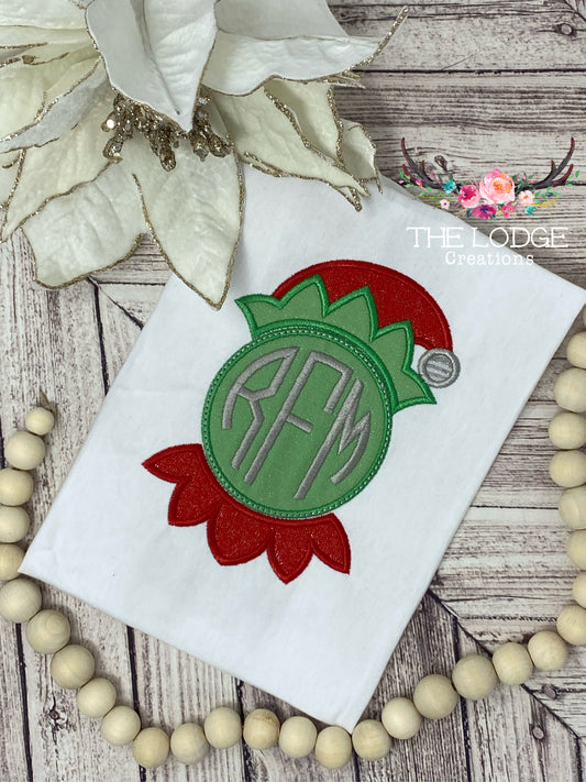 Monogram Elf Appliqué