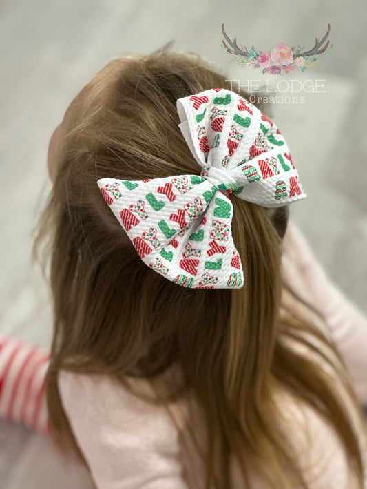 Custom Name Christmas Bow