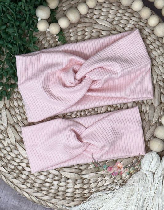 Pink Mommy and Me Twist headbands