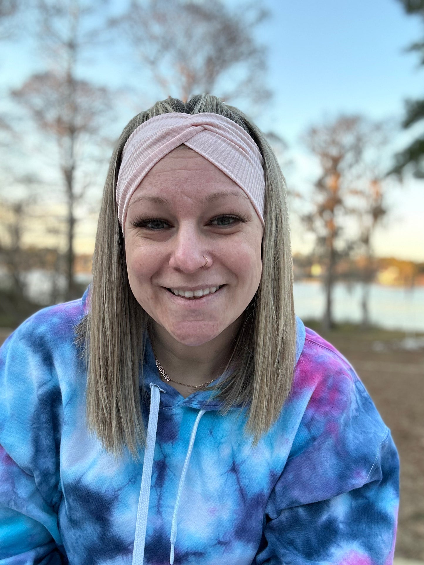 Pink Mommy and Me Twist headbands